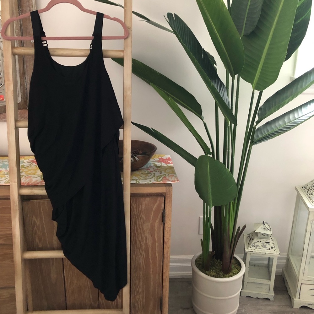 NWOT SEXY high low asymmetrical black dress